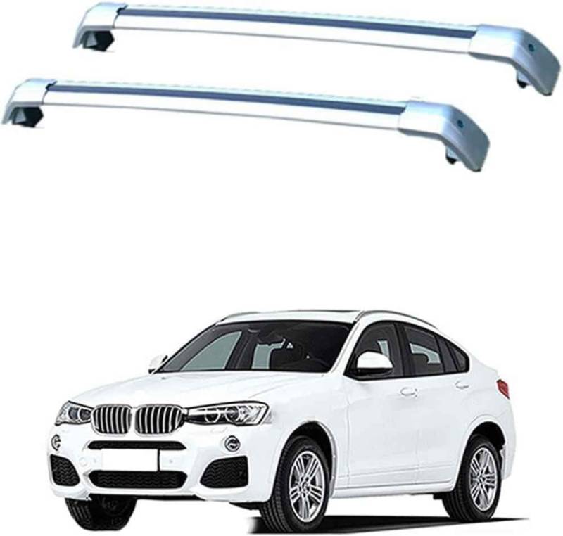 2 Stück Aluminium Dachträger Relingträger für BMW X4 G02 2019+, Aluminium Dachgepäckträger Gepackträger Querträger, Auto Zubehör. von YFFYSM