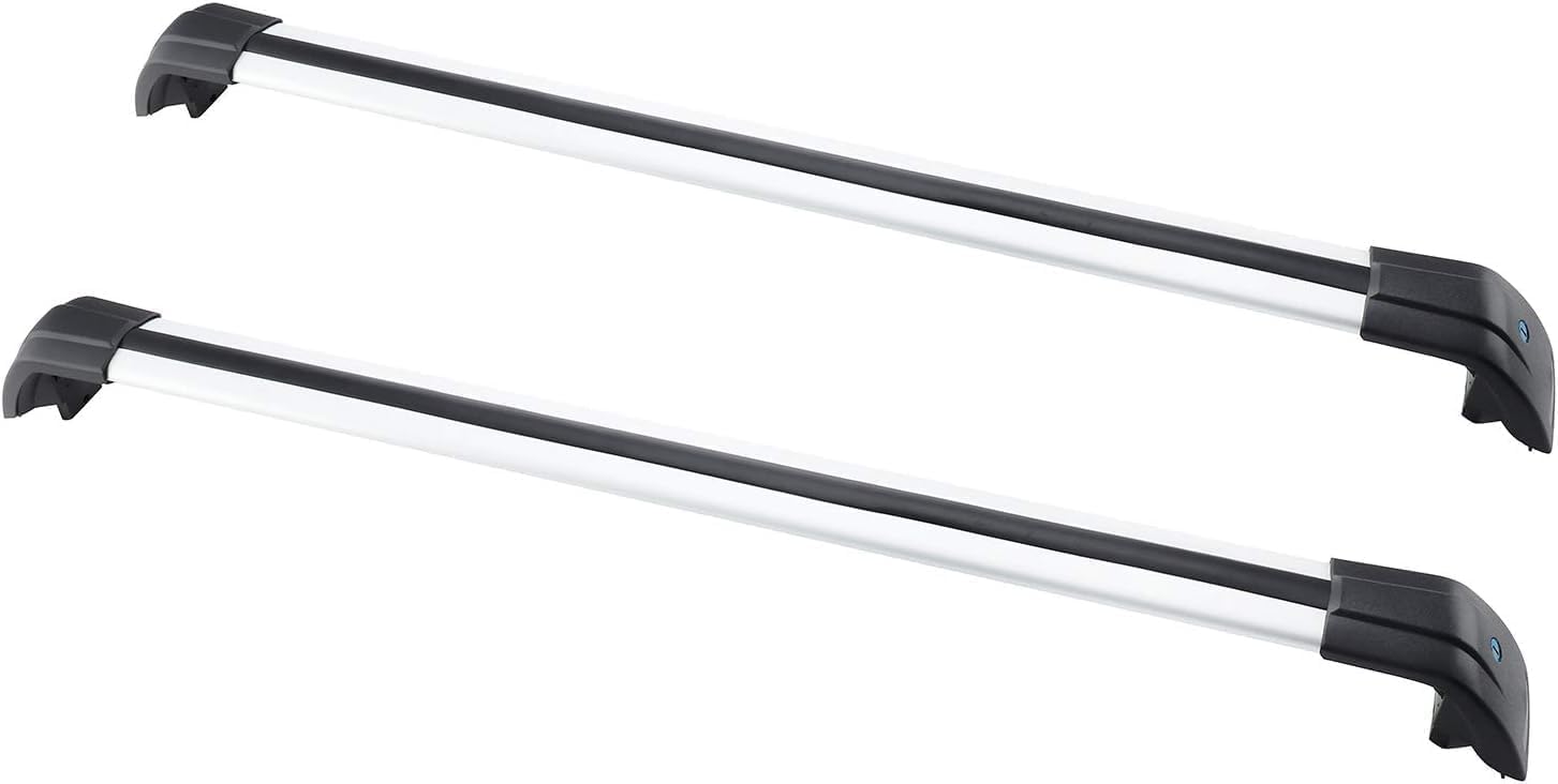 2 Stück Aluminium Dachträger Relingträger für Skoda Fabia 2015+, Aluminium Dachgepäckträger Gepackträger Querträger, Auto Zubehör. von YFFYSM