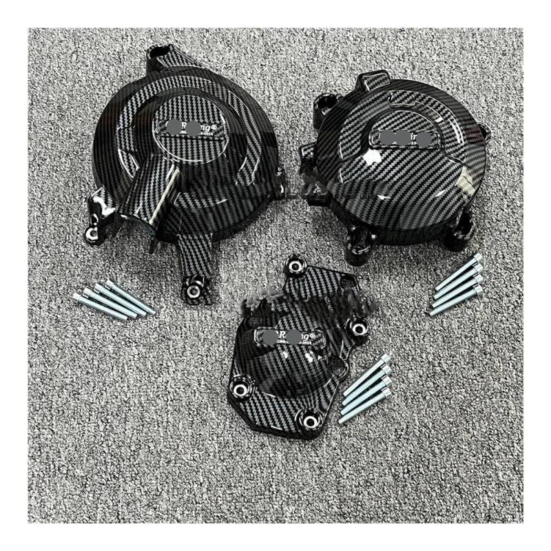 Motorabdeckung Motorrad Motorrad Motor Schutzhülle FÜR Tr&iumph Für Daytona 675R MOTO2 765 Für Street Für Triple 765 (S,R & RS) 2017-2023 von YFWLNZD