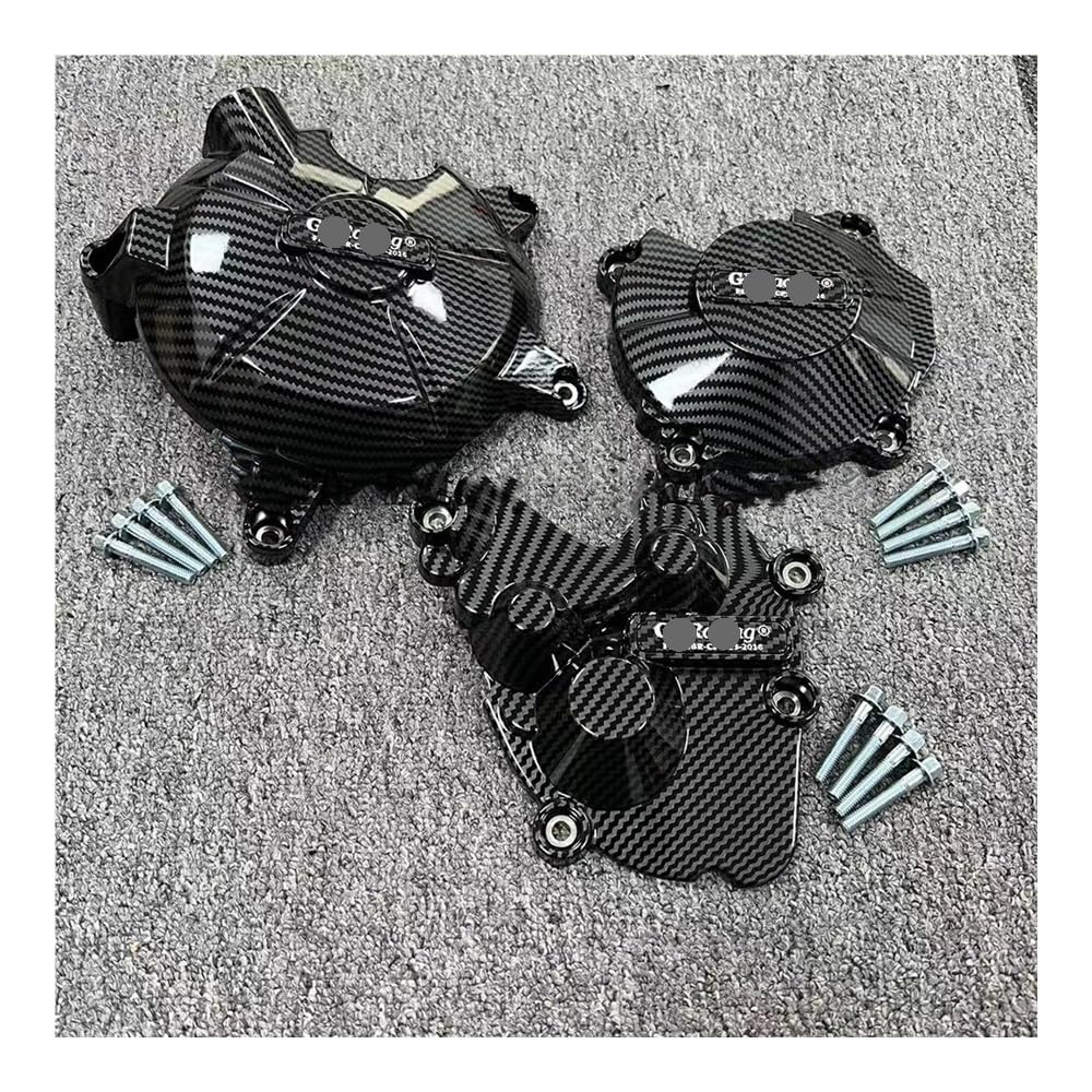 Motorabdeckung Motorrad Motorräder Motor Schutzhülle Motor Schutz Für Ka&wasaki Für Für NI&nja ZX-6R 2007-2024 ZX6R von YFWLNZD