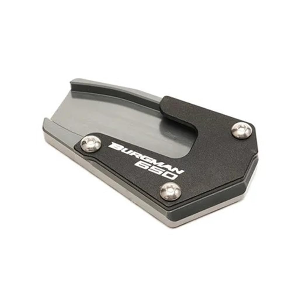 Motorrad Kickstand Pad Motorrad CNC Kickstand Fuß Seitenständer Verlängerung Pad Stützplatte für SU&ZUKI Burgman 650 AN650 Executive/AN650 2013-2022 von YFWLNZD