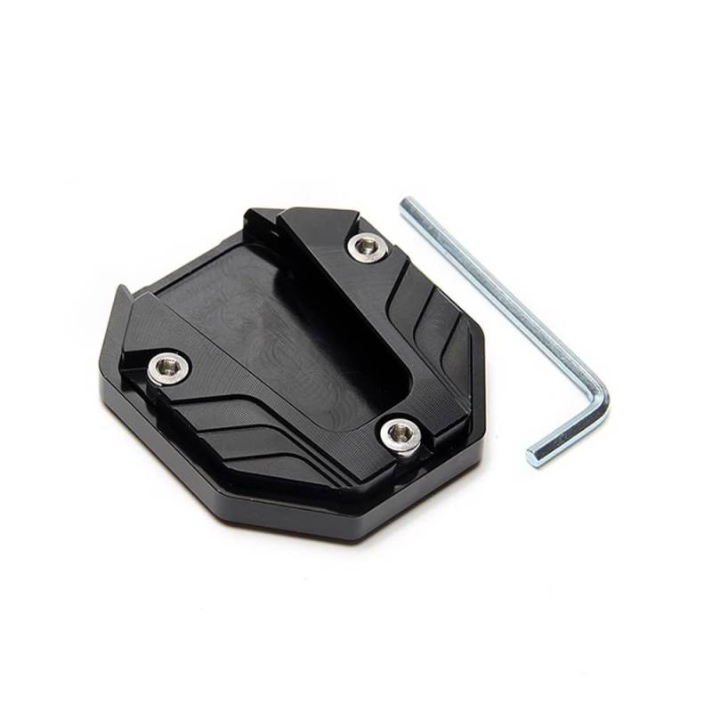 Motorrad Kickstand Pad Motorrad Kickstand Extender Fuß Seitenständer Verlängerung Pad Stützplatte Anti-Rutsch-vergrößerte Basis von YFWLNZD