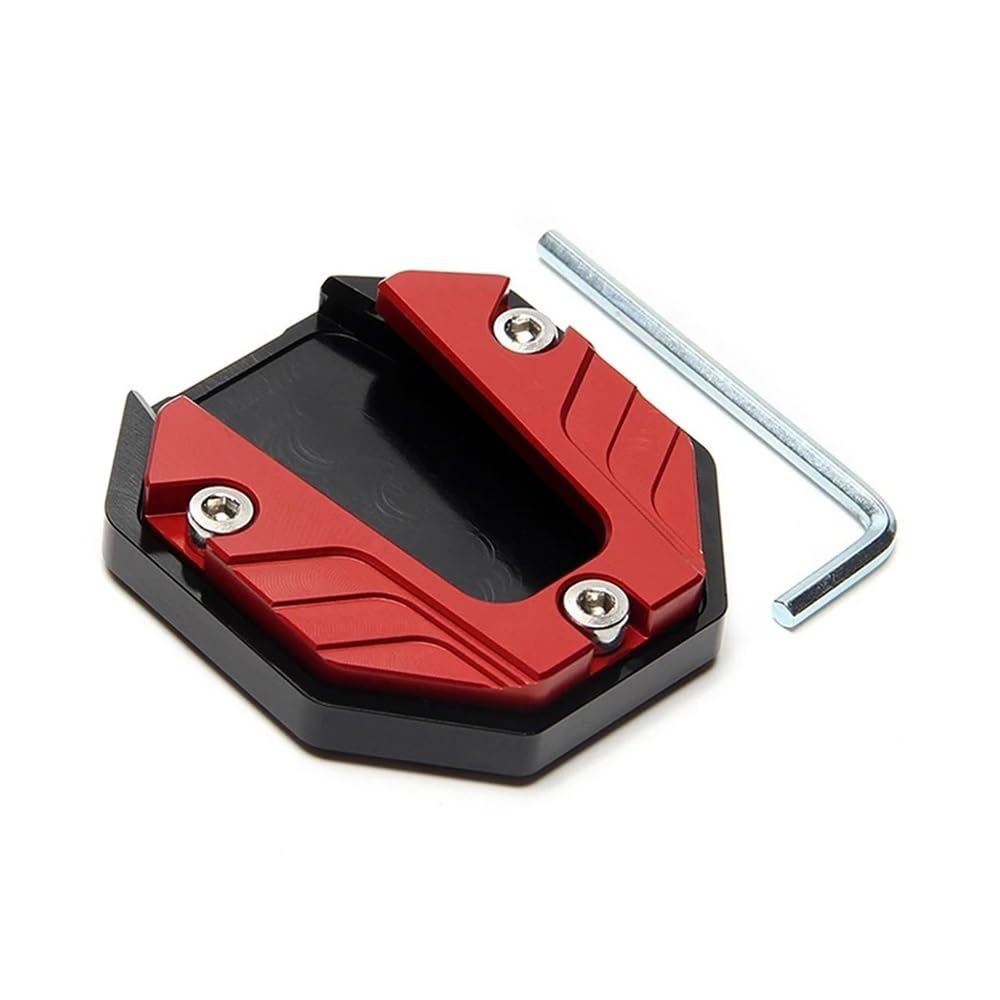 Motorrad Kickstand Pad Motorrad Kickstand Extender Fuß Seitenständer Verlängerung Pad Stützplatte Anti-Rutsch-vergrößerte Basis von YFWLNZD