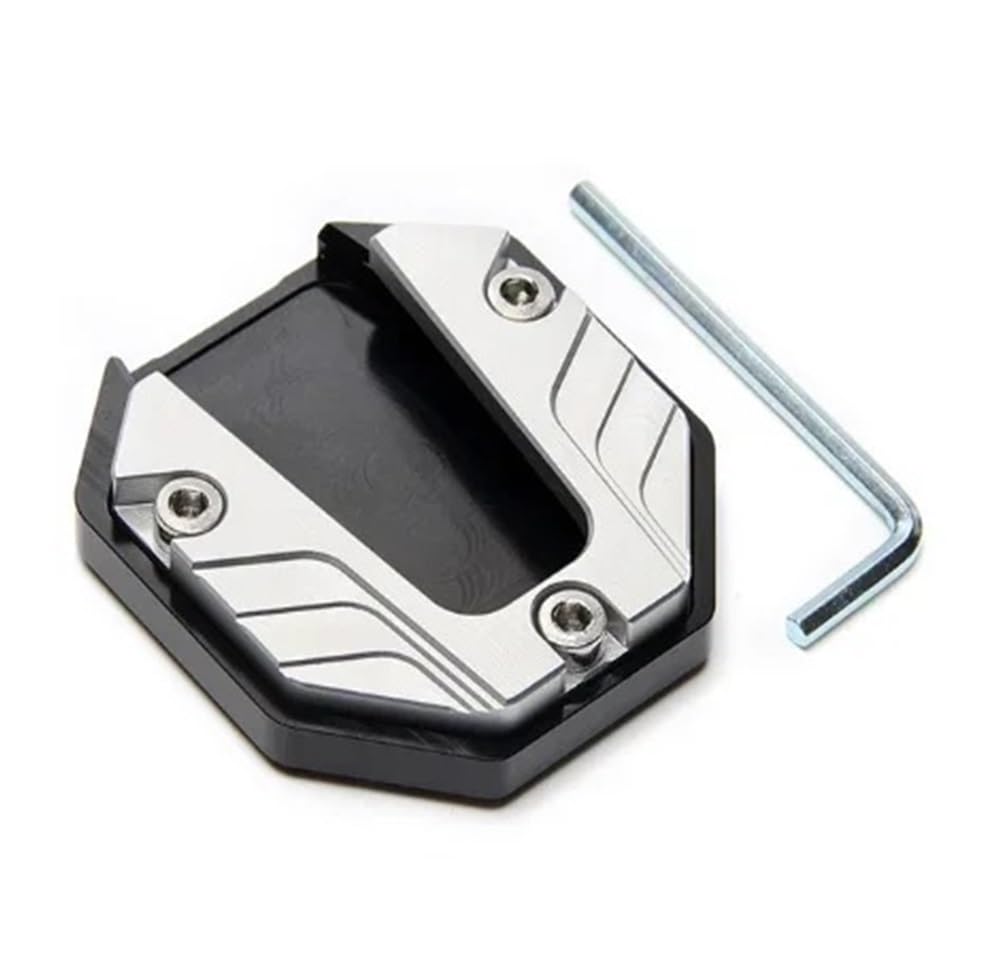 Motorrad Kickstand Pad Motorrad Seite Stativ Sitz Ständer Extender Fuß Seite Ständer Verlängerung Fuß Pad Platte Bike Modifizierte Bein Klammer von YFWLNZD