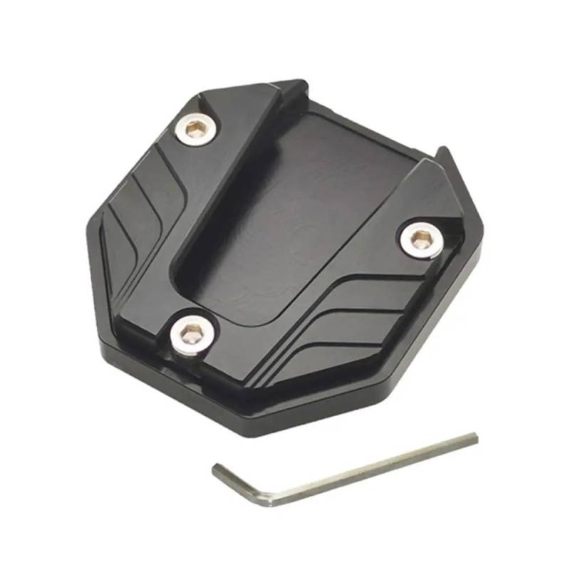 Motorrad Kickstand Pad Motorrad-Ständer, Fußstütze, Seitenständer, Seitenständer, großes Fußpolster, Parkplatte, Basis, Fußverlängerungspolster von YFWLNZD