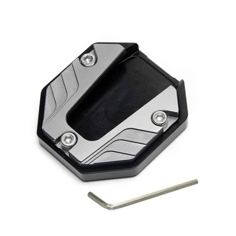 Motorrad Kickstand Pad Motorrad-Ständer, Fußstütze, Seitenständer, Seitenständer, großes Fußpolster, Parkplatte, Basis, Fußverlängerungspolster von YFWLNZD