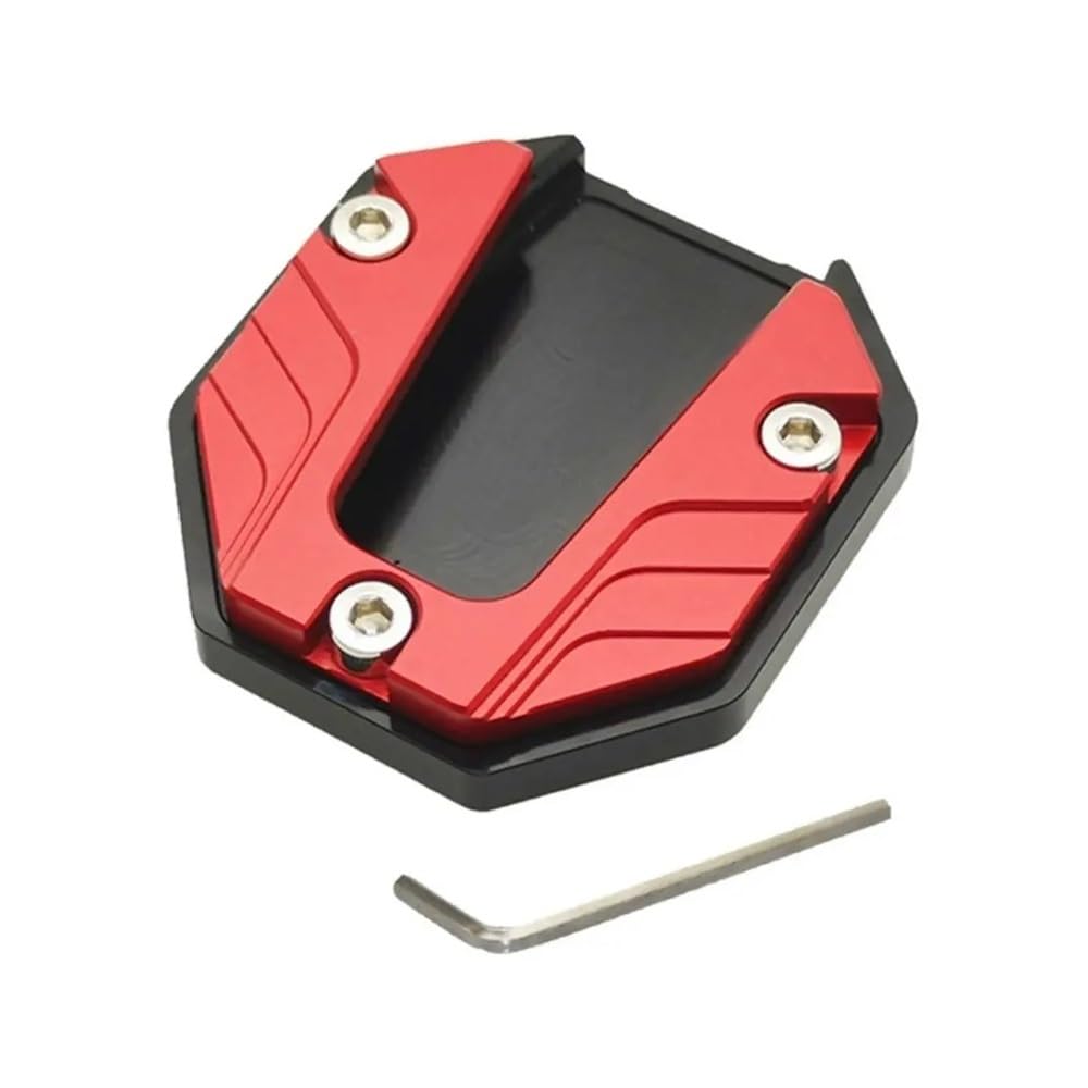 Motorrad Kickstand Pad Motorrad-Ständer, Fußstütze, Seitenständer, Seitenständer, großes Fußpolster, Parkplatte, Basis, Fußverlängerungspolster von YFWLNZD