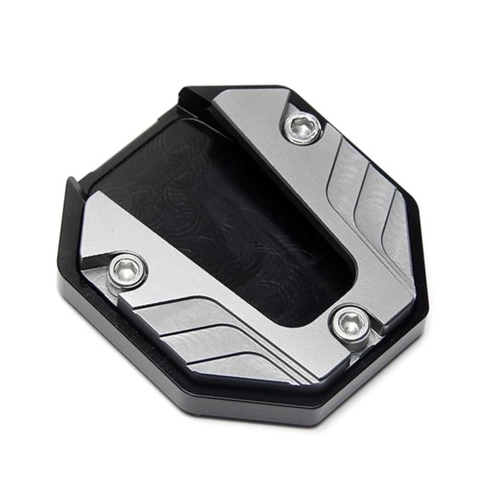 Motorrad Kickstand Pad Motorradzubehör Fußständer Seitenständer-Verlängerungsplatte Vergrößern Kickstand Extension Pad von YFWLNZD