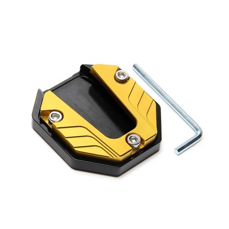 Motorrad Kickstand Pad Universal Motorrad Kickstand Extender Fuß Seite Ständer Verlängerung Pad Unterstützung Platte Anti-Skid Vergrößerte Basis von YFWLNZD