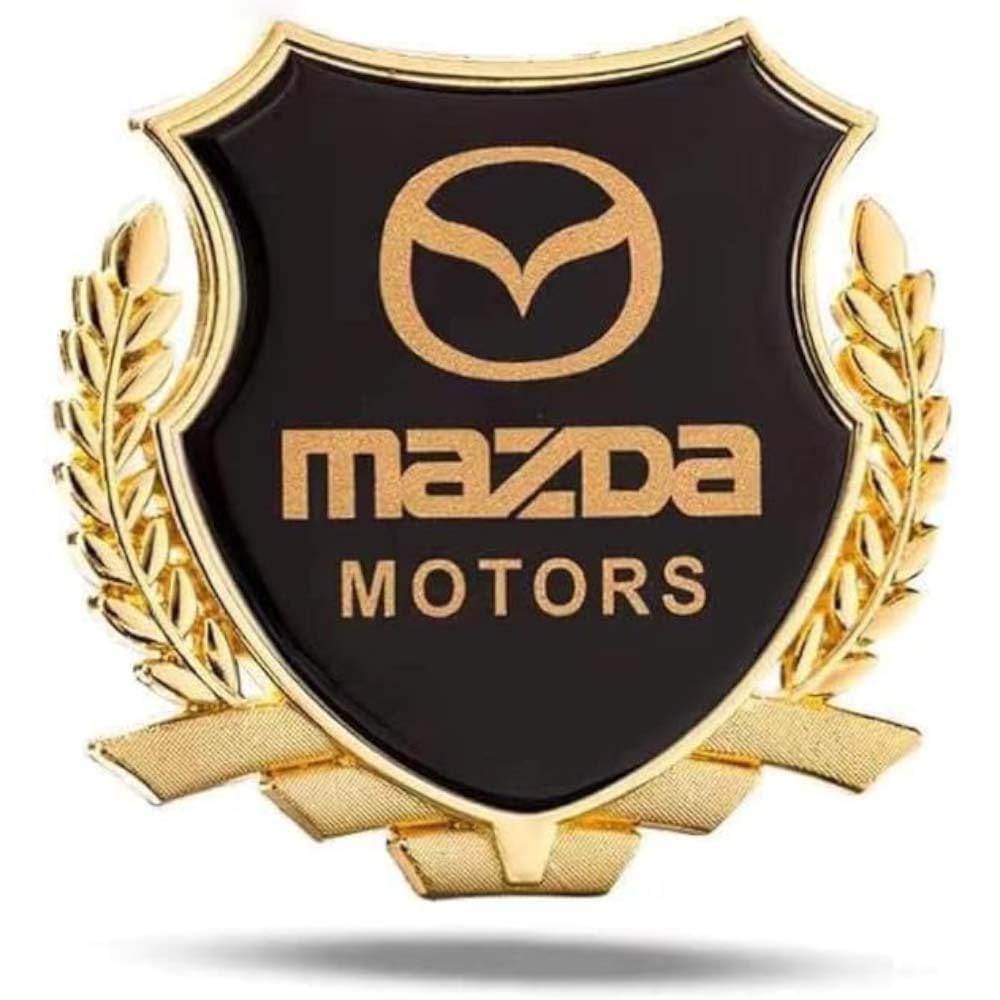 Autoabzeichen, für Mazda 3D-Metall, Frontgrill-Aufkleber, Karosserie-Emblem, 3D-Buchstaben-Aufkleber, Geschenke von YGHJNHB