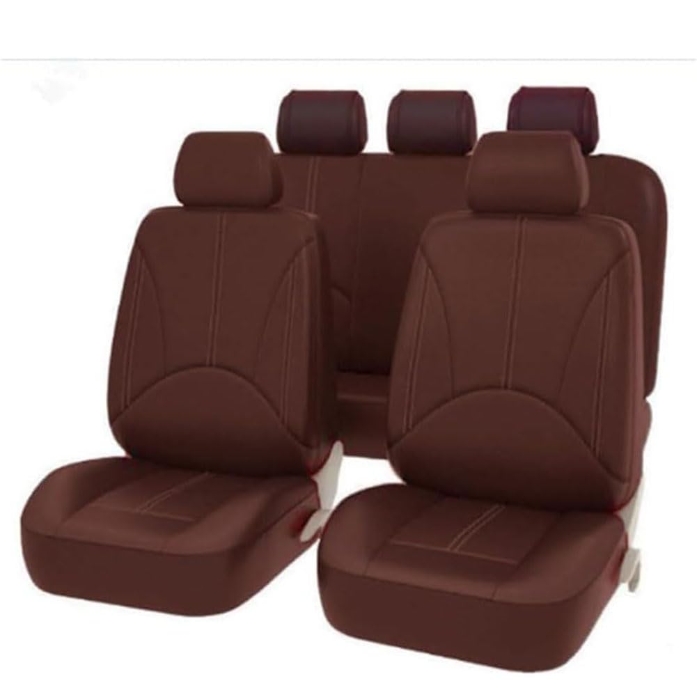 YGHJYTF Autositzbezug für Mazda CX3 CX-3 2015-2021, PU-Leder Atmungsaktive Rutschfester Auto Universalsitzschutz Full Set Autoinnenausstattung,D/Coffee von YGHJYTF