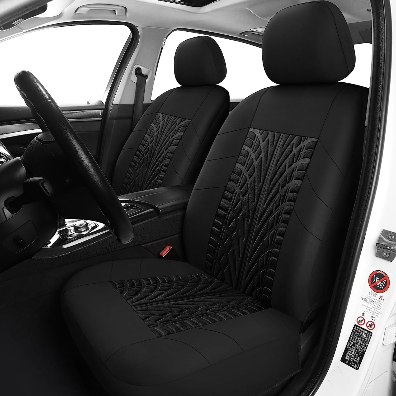 YGHJYTF Sitzbezüge Auto Set für V-W Jetta Mk6 VI Sedan 2010-2018, Autositzbezüge Seasons Protectors Schonbezüge Sitzschoner Innenraum Zubehör,E/Black von YGHJYTF