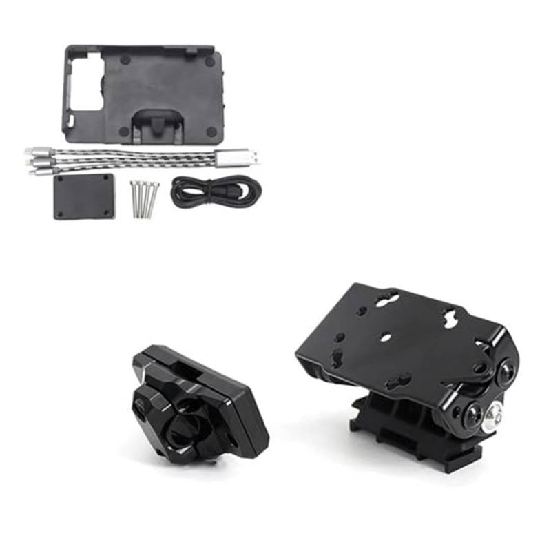 Motorrad GPS Navigation Halterung Für F800GS Für F 800 GS Für ADV ABS Für Abenteuer 2014-2019 Handy USB Navigation Halterung Motorrad GPS Halterung Telefon Halter(Set) von YGRSQVVO