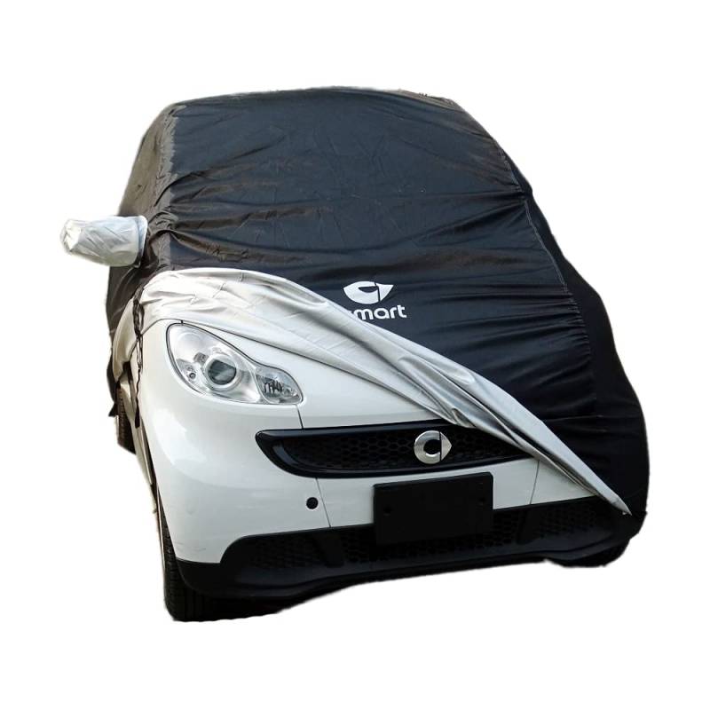 Autoabdeckung Wasserdicht - Auto Abdeckung - Car Cover FüR Smart Fortwo 451 453 Vollgarage Outdoor Indoor Regen Staub Sonnen Uv Schutz Sonnenschutz Sommer Winter von YGSG