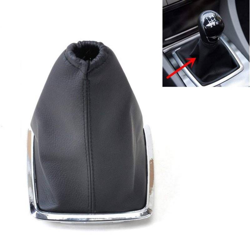 YGTY Black Car Schaltknauf Gamasche Boot-Abdeckungs-Fall-Kragen Für Ford Focus 2 MK2 2005-2011 / C-Max 2007-2010 / Fiesta Kuga 2008-2012 Gangschaltung von YGTY