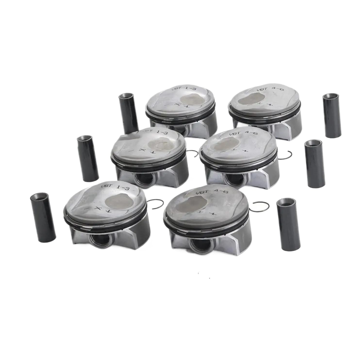 6-teiliges Standard-Kolbenring-Set, 96 mm, kompatibel mit 4S 3.0T V6 970 95B 94610306007 94610306107 94610306119 94610306120 von YGUWZ