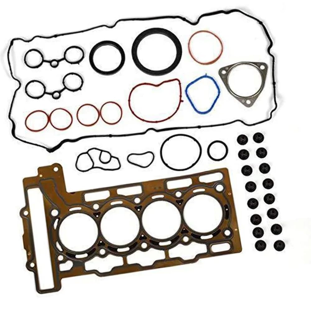 Motorüberholungs-Dichtungssatz 11127567877 N12 N16 11:1 kompatibel mit R55 R56 R57 1.6L 11127595139 11127560272 von YGUWZ