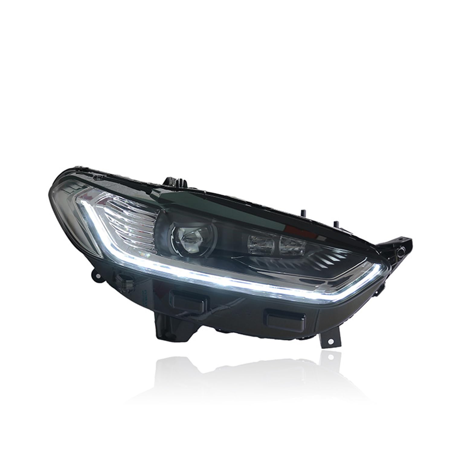 Scheinwerfer Montage Tanne für Ford Mondeo 2013-2016, LED Frontscheinwerfer mit DRL Sequentielle Blinker Autozubehör von YGYGNZBV