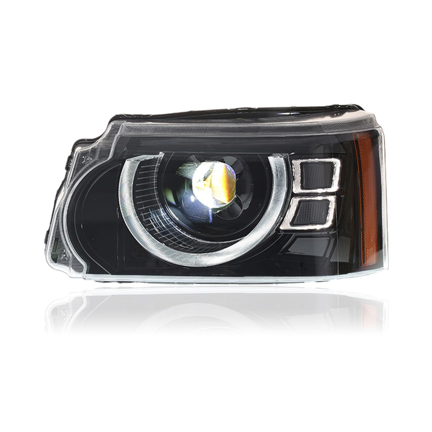 YGYGNZBV Scheinwerfer Montage Tanne für Land Rover Sport 2010-2013, LED Frontscheinwerfer mit DRL Sequentielle Blinker Autozubehör von YGYGNZBV