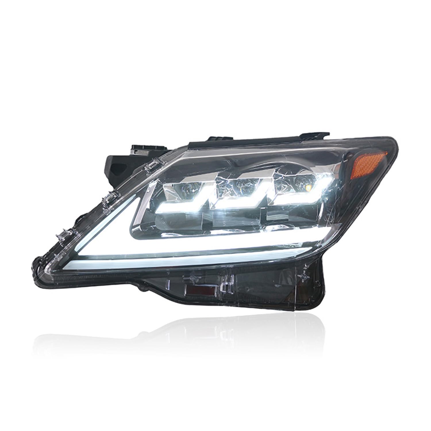 YGYGNZBV Scheinwerfer Montage Tanne für Lexus LX570 2007-2015, LED Frontscheinwerfer mit DRL Sequentielle Blinker Autozubehör von YGYGNZBV