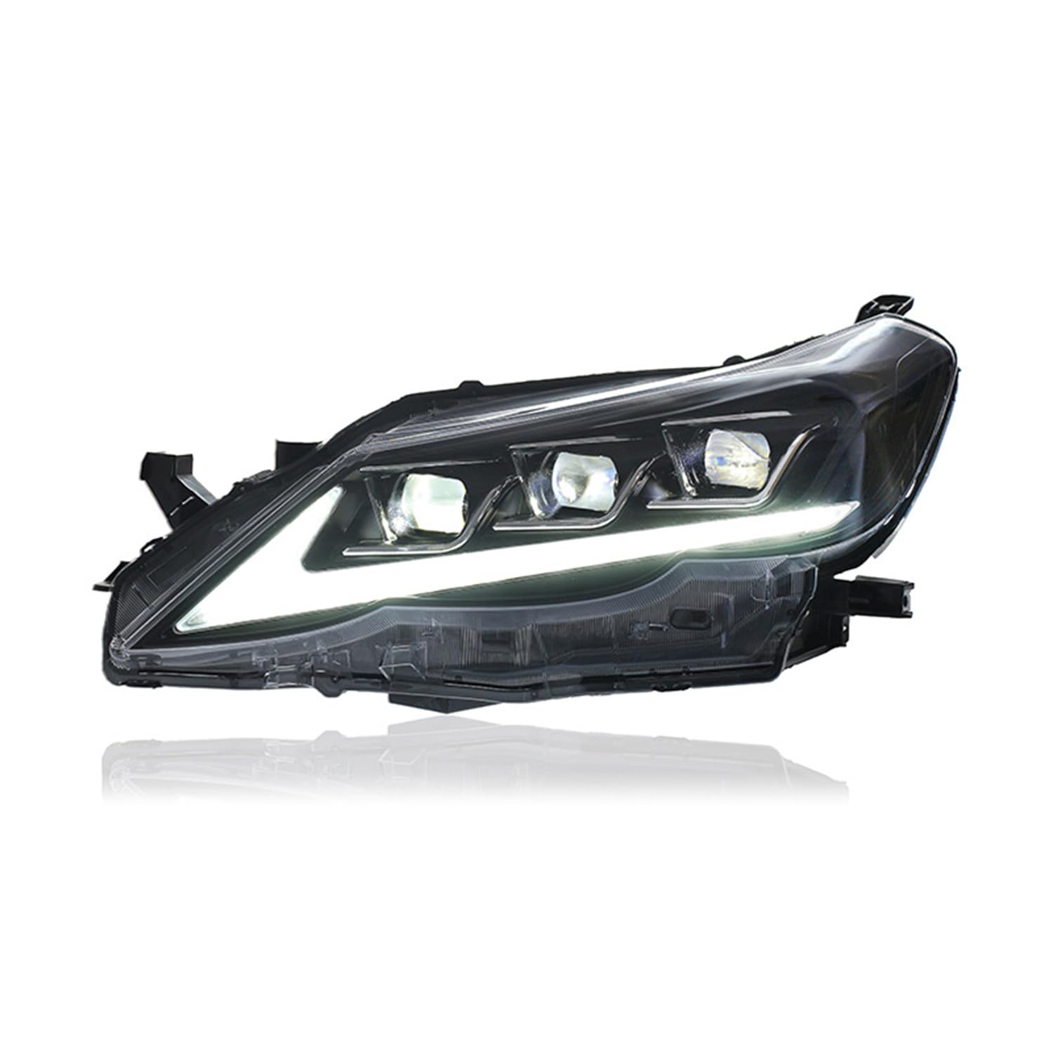 YGYGNZBV Scheinwerfer Montage Tanne für TOYOTA REI/MarkX 2010-2012, LED Frontscheinwerfer mit DRL Sequentielle Blinker Autozubehör von YGYGNZBV