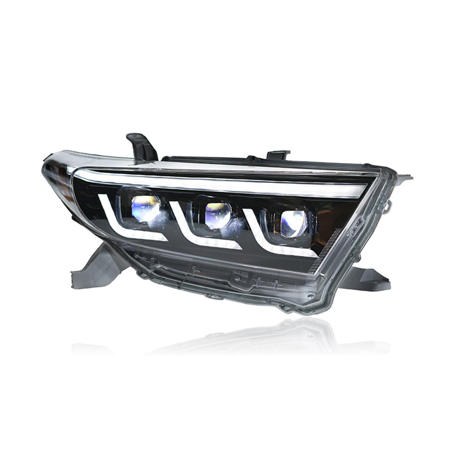 YGYGNZBV Scheinwerfer Montage Tanne für Toyota Highlander 2012-2014, LED Frontscheinwerfer mit DRL Sequentielle Blinker Autozubehör von YGYGNZBV