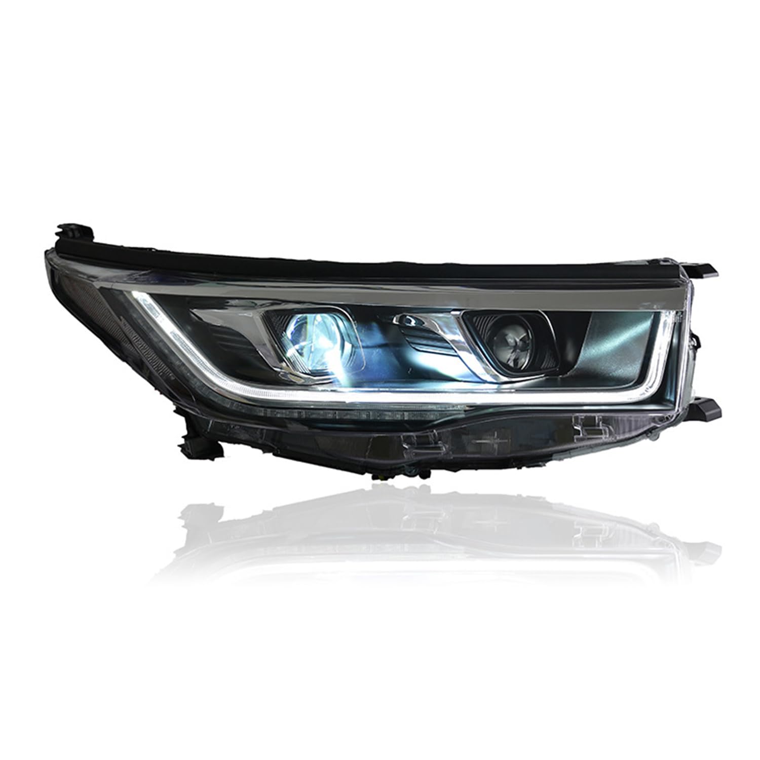 YGYGNZBV Scheinwerfer Montage Tanne für Toyota Highlander 2015-2017, LED Frontscheinwerfer mit DRL Sequentielle Blinker Autozubehör von YGYGNZBV