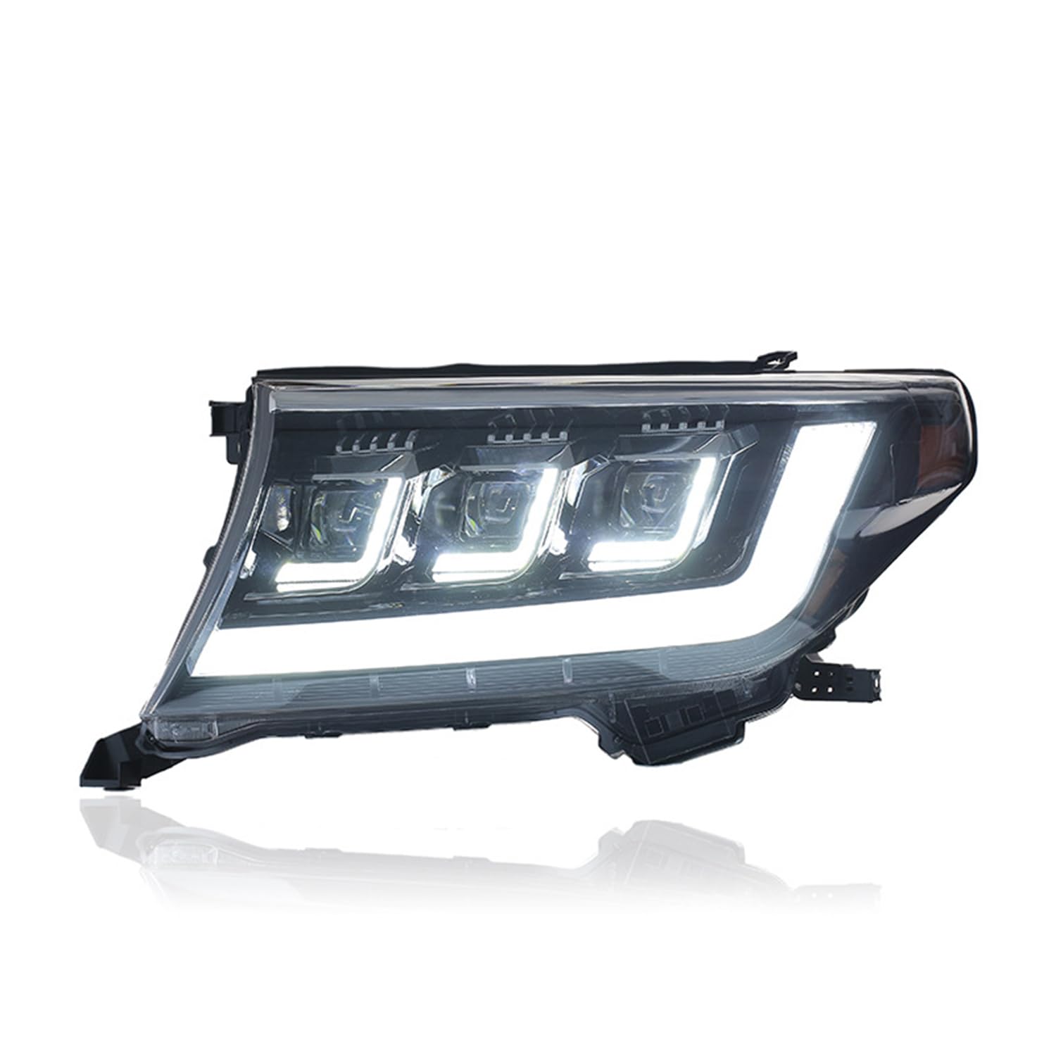 YGYGNZBV Scheinwerfer Montage Tanne für Toyota LAND CRUISER 2007-2015, LED Frontscheinwerfer mit DRL Sequentielle Blinker Autozubehör von YGYGNZBV