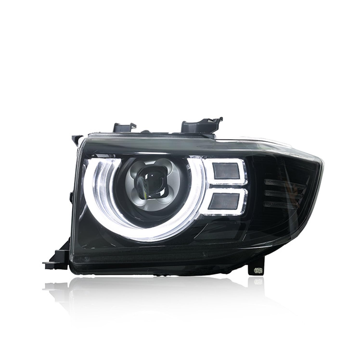 YGYGNZBV Scheinwerfer Montage Tanne für Toyota LAND CRUISER LC76 2006-2023, LED Frontscheinwerfer mit DRL Sequentielle Blinker Autozubehör von YGYGNZBV