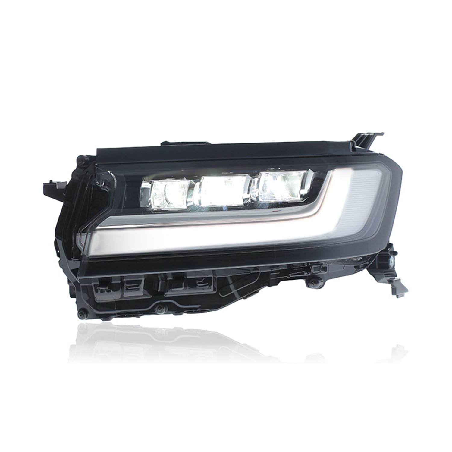 YGYGNZBV Scheinwerfer Montage Tanne für Toyota Land Cruiser LC300 2022-2024, LED Frontscheinwerfer mit DRL Sequentielle Blinker Autozubehör von YGYGNZBV