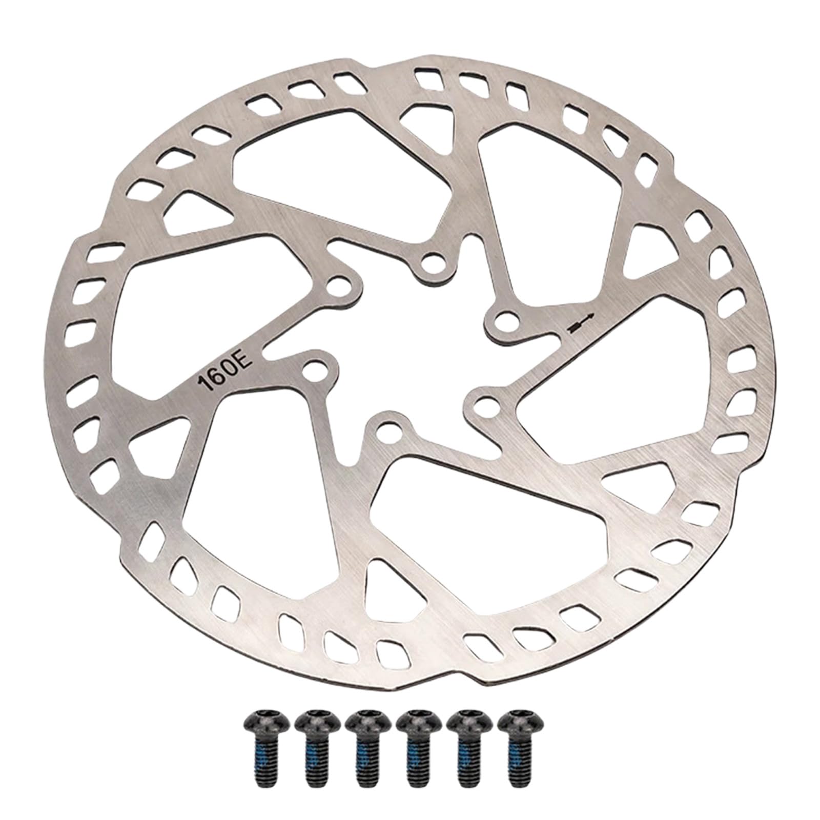 140/160/180/203/220mm Edelstahl Bremsscheibe Mit Schrauben Fahrräder Bremsscheibe Für Rennrad Mountainbike von YHAILI