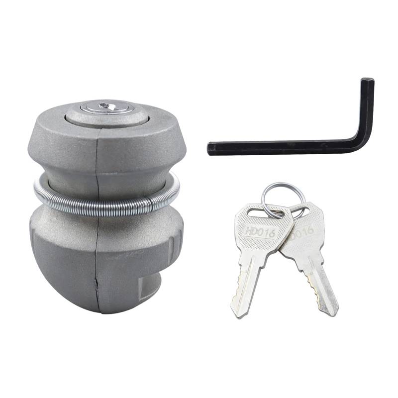 YHAILI 50 Mm Schleppkugelanhänger Kupplungskupplung Schloss Einsatzabstimmung Anti Diebstahl Sicherheit Caravans Hitch Lock Sicherheitsschloss von YHAILI