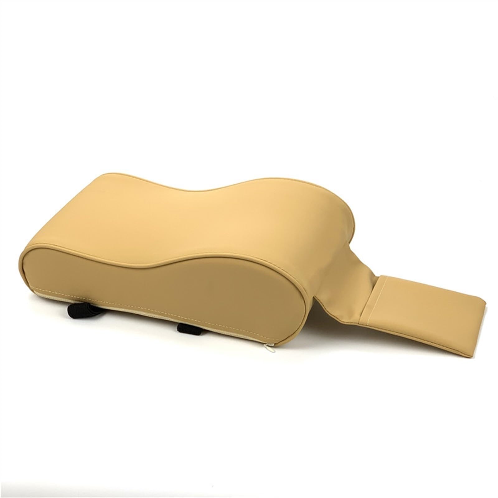 YHAINI Konsolen-Aufbewahrungsbox Auto Armlehne Pad Auto Innen für Volvo S40 S60 S80 S90 S40 XC60 XC90 V40 V60 V90 C30 XC40 XC70 V70(Beige) von YHAINI