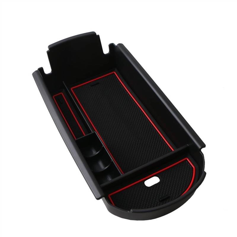 YHAINI Konsolen-Aufbewahrungsbox Auto-Mittelarmlehne-Aufbewahrungsbox-Halter Center Console Organizer Aufräumen Zubehör für Toyota C-HR für CHR 2017-2021(Rot) von YHAINI