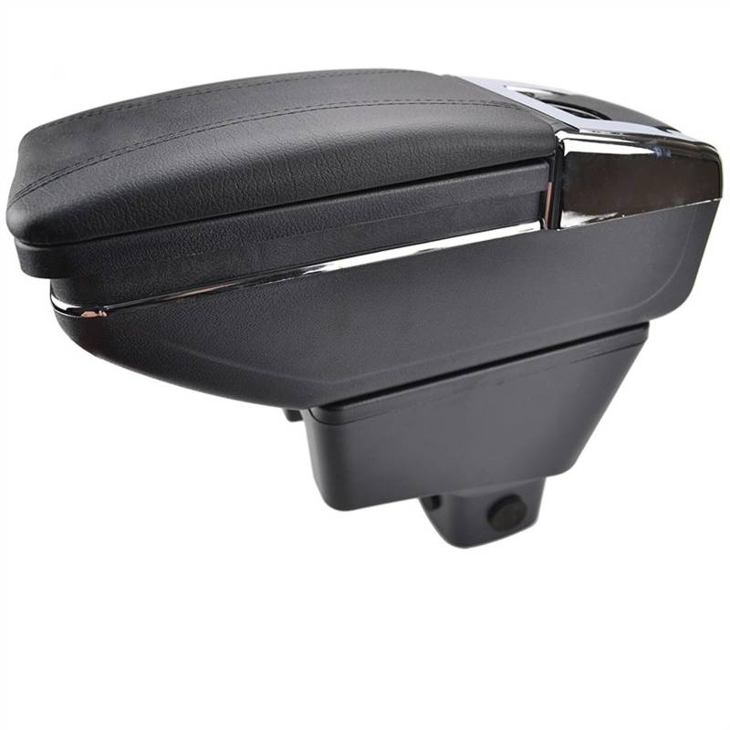 YHAINI Konsolen-Aufbewahrungsbox Für Suzuki Sx4 2007 2008 2009 2010 2011 2012 2013 Auto Drehbare Armlehne Armlehne Center Center Console Storage Box(Black Thread) von YHAINI