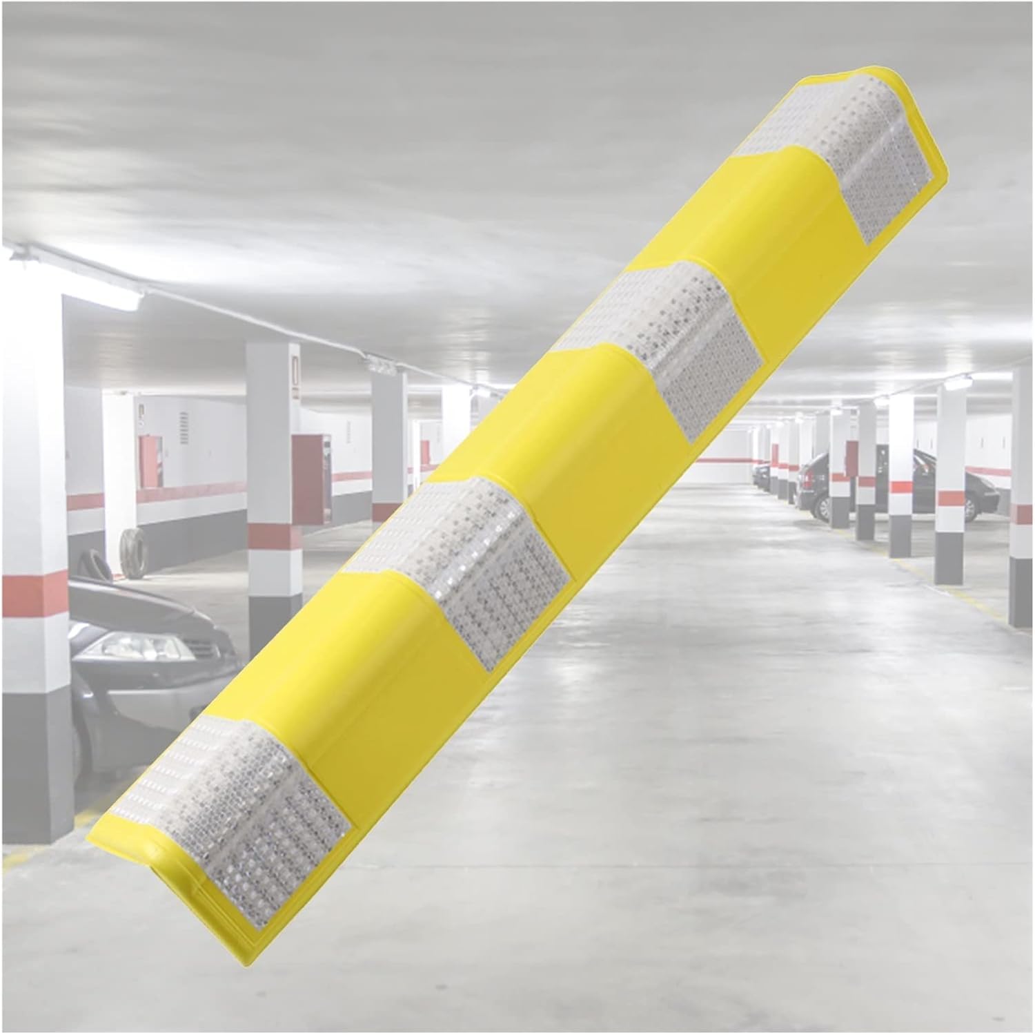 Reflektierende Garagensäule, Garagen Wandschutz, Kratzfeste Eckschützer, reflektierender Parkplatzschutz for Stoßstangen, 0,6 cm dicke Wand-Eckschützer(Yellow,1pcs) von YHDMBBSHNB