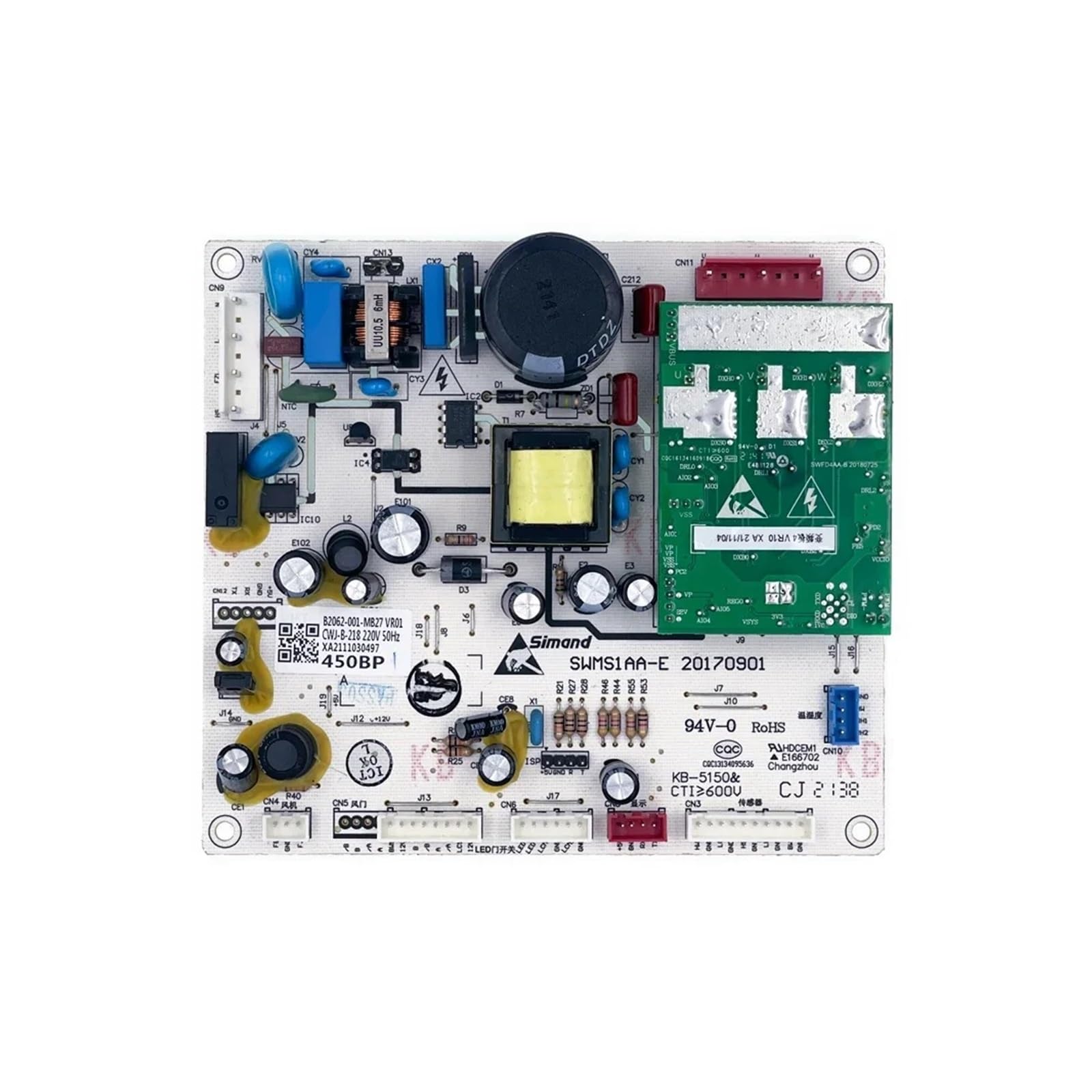 BCD-456WGP Circuit PCB B2062-001-MB27 for Kühlschrank-Kühlschrank-Kühlschrank-Gefrierschrankteile von YHENSS