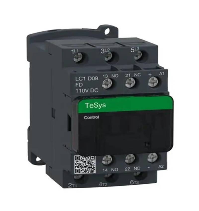 LC1D09 LC1D09FD TeSys D-Schütz – 3P (3 NO) – AC-3 – = 440 V 9 A – 110 V DC-Spule von YHENSS