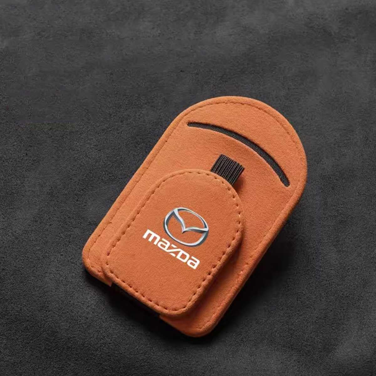 YHSLPL Brillenhalter für Auto für Mazda 2 3 5 6 Cx7 Cx5 Cx9 Cx-5 Cx3 MX-5 CX30, Auto Visier Sonnenbrillen Halterung Magnetische Sonnenbrillenhalter Ticket Clip von YHSLPL