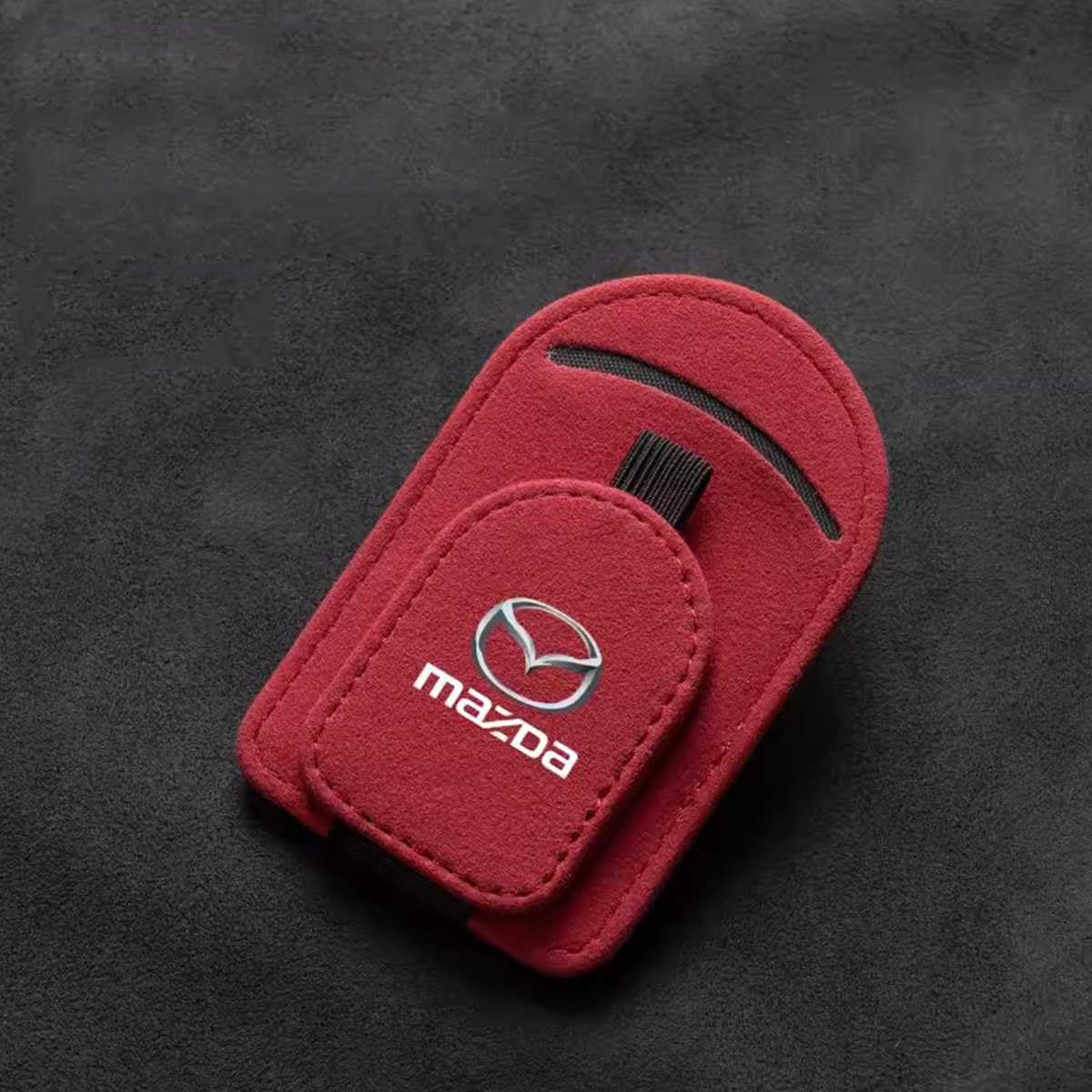 YHSLPL Brillenhalter für Auto für Mazda 2 3 5 6 Cx7 Cx5 Cx9 Cx-5 Cx3 MX-5 CX30, Auto Visier Sonnenbrillen Halterung Magnetische Sonnenbrillenhalter Ticket Clip von YHSLPL