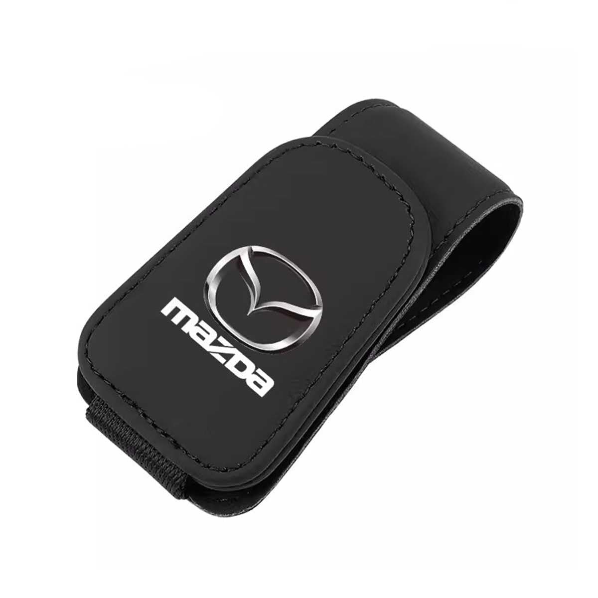 YHSLPL Brillenhalter für Auto für Mazda 3 Axela 6 ATENZA MX-5 CX-3 CX-4 CX-5, Auto Visier Sonnenbrillen Halterung Magnetische Sonnenbrillenhalter Ticket Clip von YHSLPL