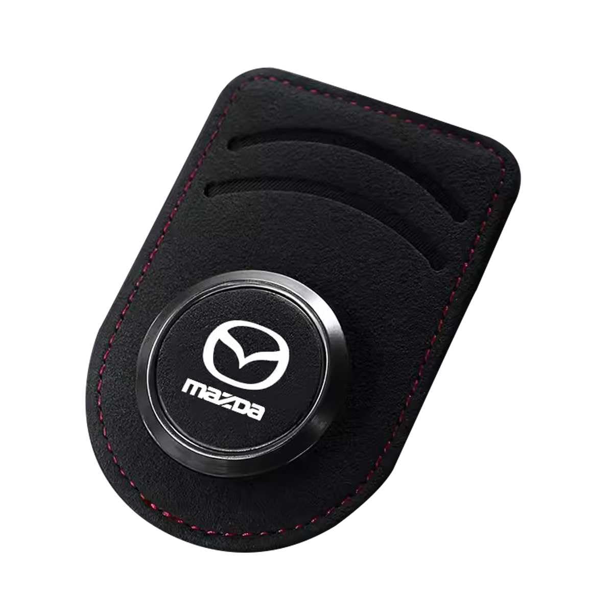 YHSLPL Brillenhalter für Auto für Mazda CX-3 CX-30 CX-4 CX-5 CX-50 CX-60 CX-7 CX-8 CX-9 CX-90, Auto Visier Sonnenbrillen Halterung Magnetische Sonnenbrillenhalter Ticket Clip von YHSLPL