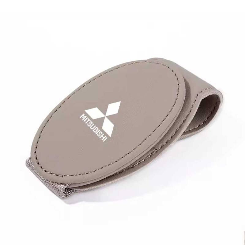 YHSLPL Brillenhalter für Auto für Mitsubishi Outlander/Eclipse Crosss/Pajero Sport/ASX, Auto Visier Sonnenbrillen Halterung Magnetische Sonnenbrillenhalter Ticket Clip von YHSLPL