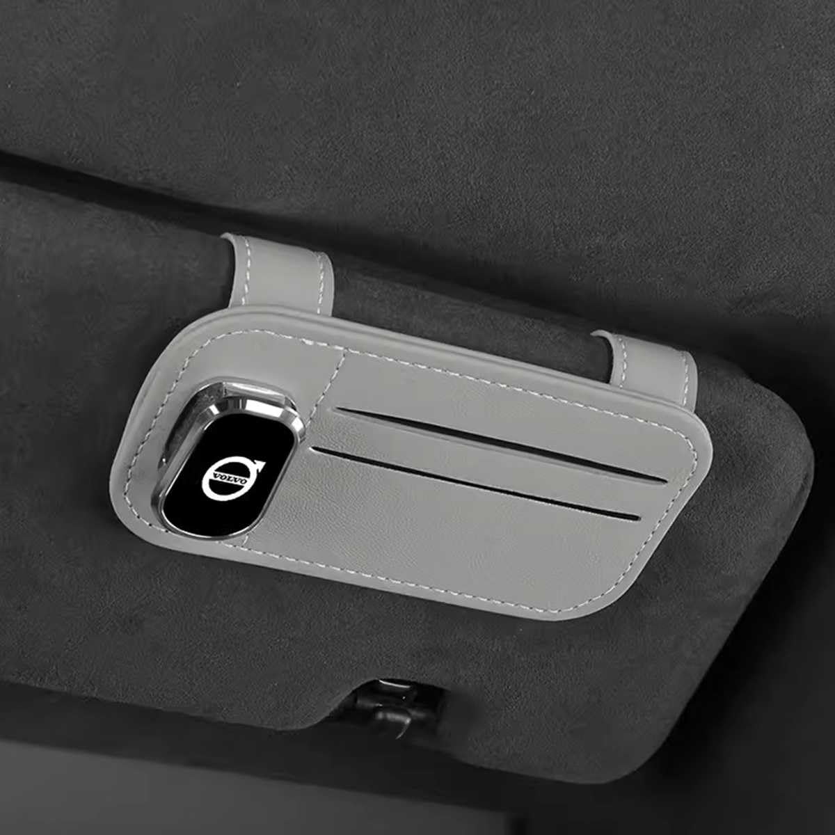 YHSLPL Brillenhalter für Auto für Volvo S90 S60 XC60 XC40 XC90 V40 V60 S60 S80, Auto Visier Sonnenbrillen Halterung Magnetische Sonnenbrillenhalter Ticket Clip von YHSLPL