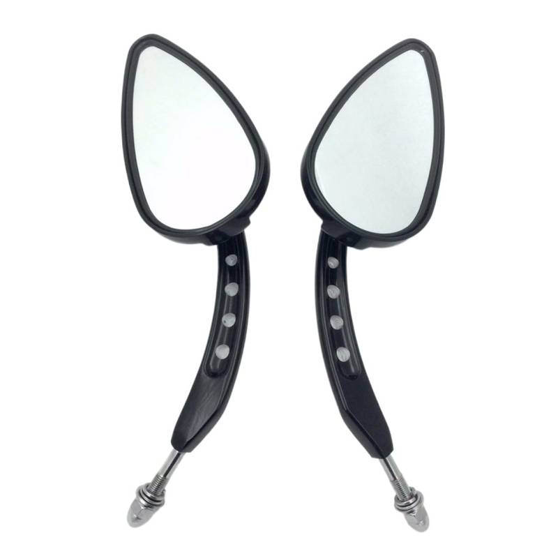 Motorcycle Accessories Retroviseur Moto Skull Side Mirrors Raindrop Shape Compatible With Harley Dyna Super Glide von YHURALTEX