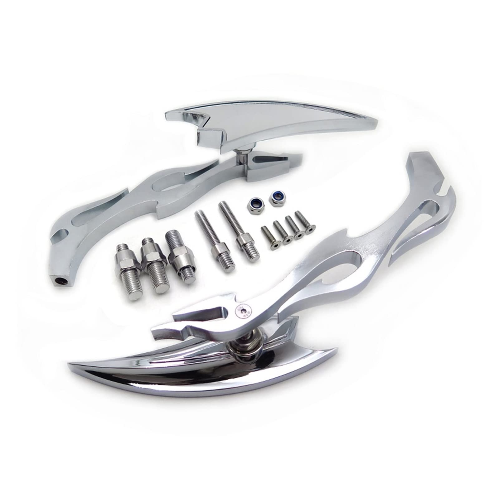 Motorcycle Parts Billet Alloy Arrow Mirror Compatible With CBR600 RR 900 929 954 1000RR Chromed von YHURALTEX