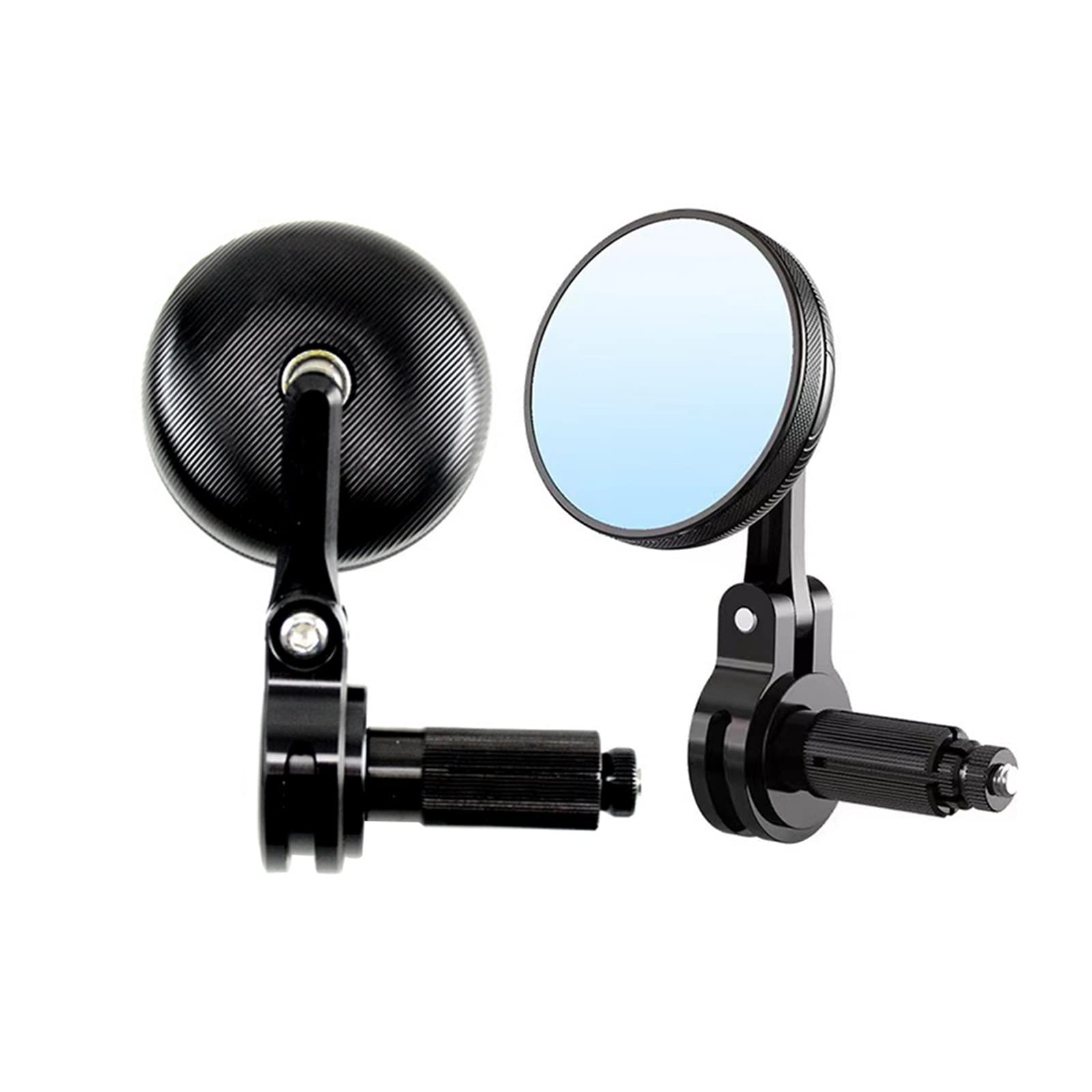 Universal Motorcycle Rear View Mirror Cafe Racer Bar End Mirrors Side Mirror Compatible With SV650X Husqvarna Svartpilen Triumph Bonneville von YHURALTEX