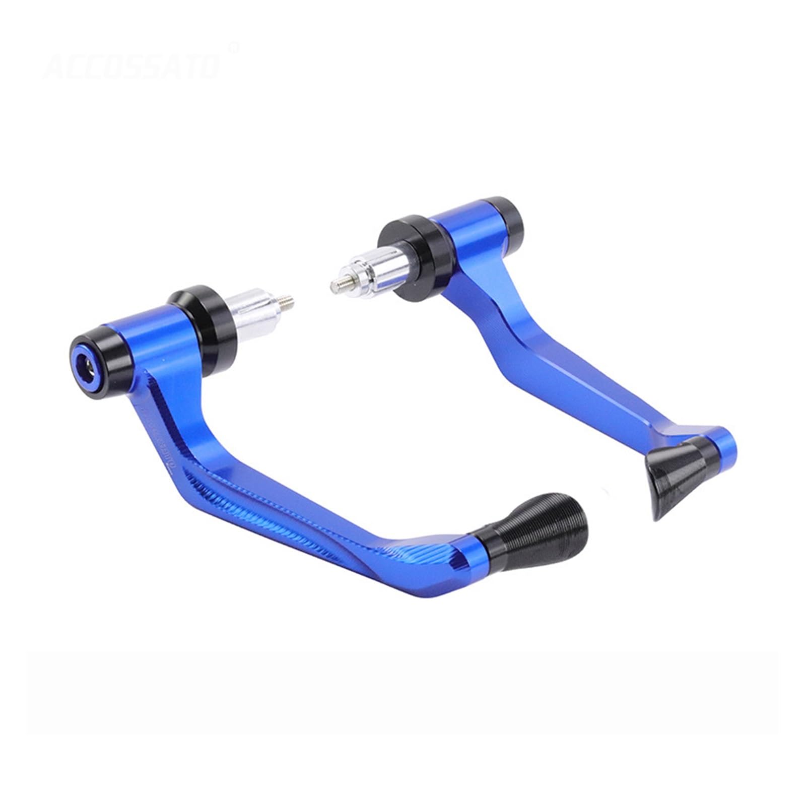 Motorrad Handschützer 15-22MM Motorrad Handschutz CNC Aluminium Handschutz Lenker-Handschutz(Blue) von YHYFFSS