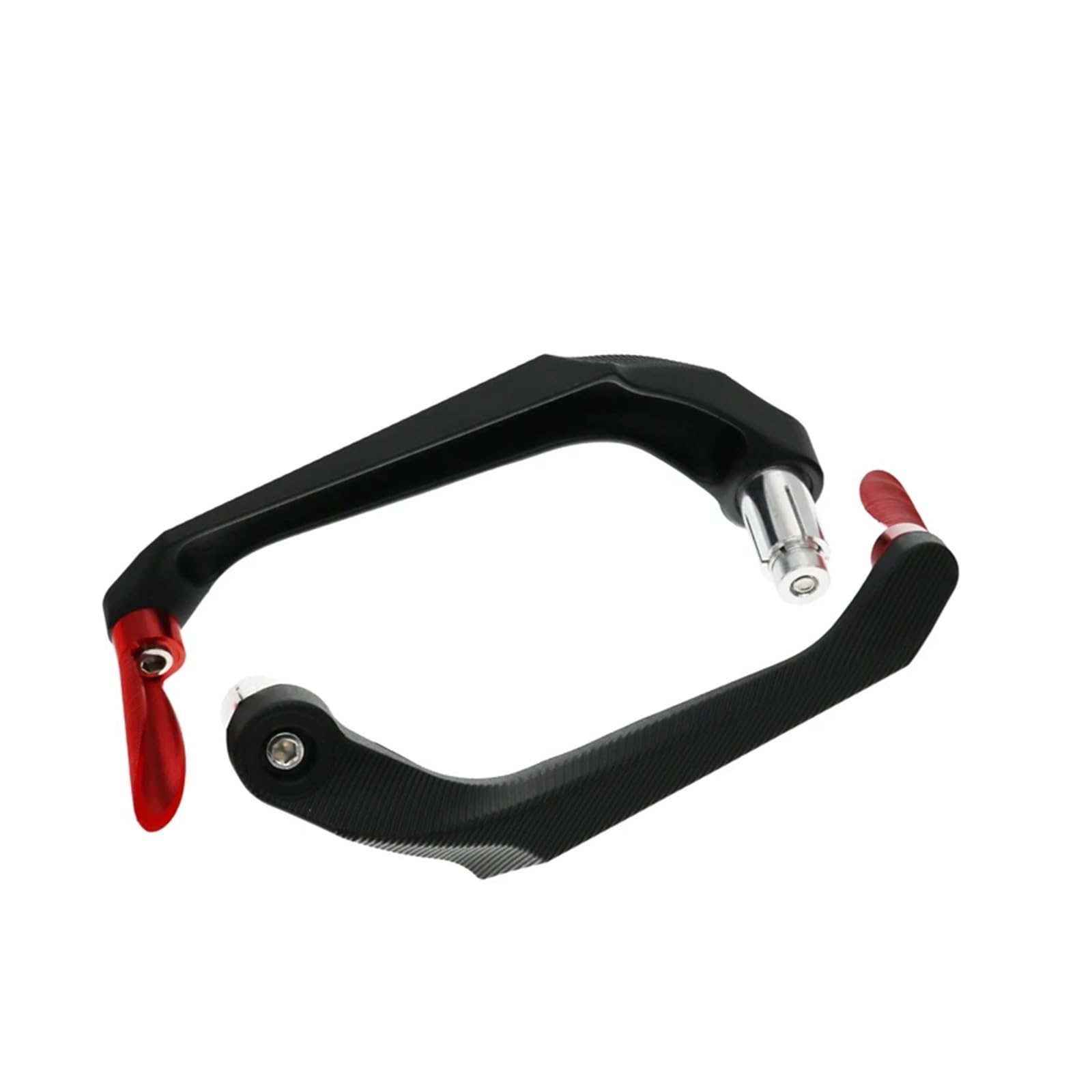 Motorrad Handschützer 22mm Motorrad Handprotektoren Schutz Motocross Bike Handprotektoren Lenkerprotektoren Aluminium Handbar Ständer Lenker-Handschutz(Red) von YHYFFSS