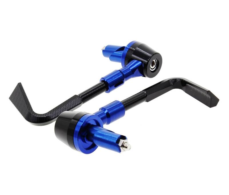 Motorrad Handschützer Aluminium Motorrad Lenker Bremse Kupplung Hebel Schutzfolie 7/8 22mm Für Ya&maha Für YZF-R1 Für YZF-Für R6 Für FZ1 Für FZ6 Lenker-Handschutz(Blue) von YHYFFSS